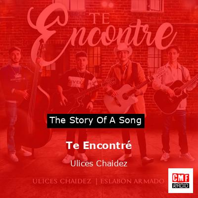 final cover Te Encontre Ulices Chaidez