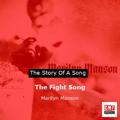 final cover The Fight Song Marilyn Manson