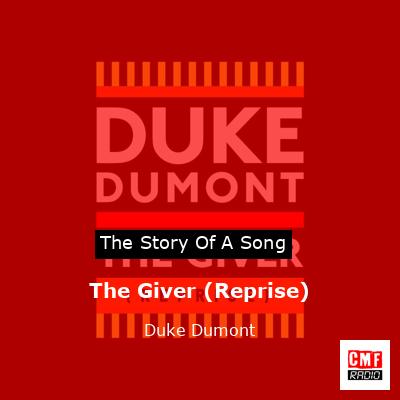 final cover The Giver Reprise Duke Dumont