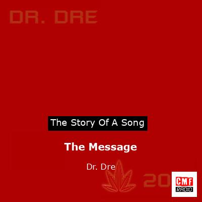 final cover The Message Dr. Dre