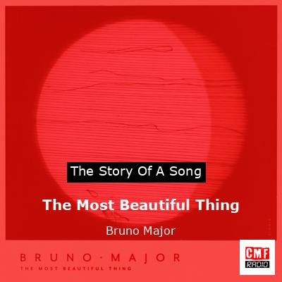 final cover The Most Beautiful Thing Bruno Major