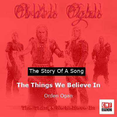 final cover The Things We Believe In Orden Ogan