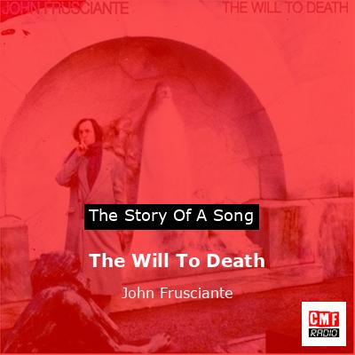 final cover The Will To Death John Frusciante