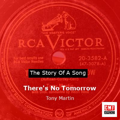 final cover Theres No Tomorrow Tony Martin