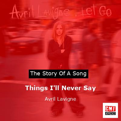 final cover Things Ill Never Say Avril Lavigne