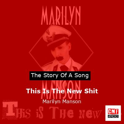 final cover This Is The New Shit Marilyn Manson