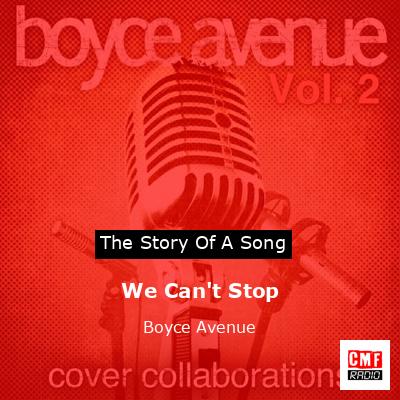 final cover We Cant Stop Boyce Avenue