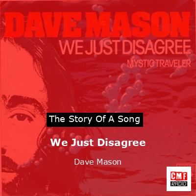 final cover We Just Disagree Dave Mason