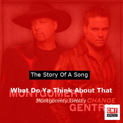 What Do Ya Think About That – Montgomery Gentry