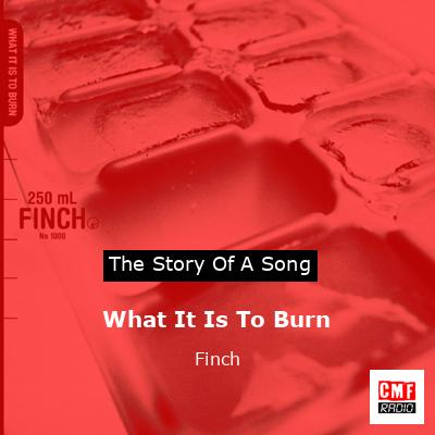 What It Is To Burn – Finch