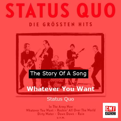 final cover Whatever You Want Status Quo