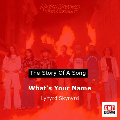 final cover Whats Your Name Lynyrd Skynyrd