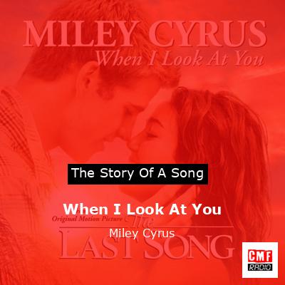 final cover When I Look At You Miley Cyrus