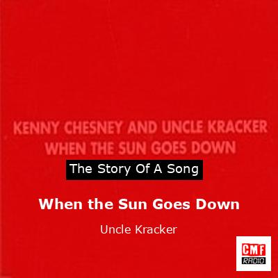 final cover When the Sun Goes Down Uncle Kracker