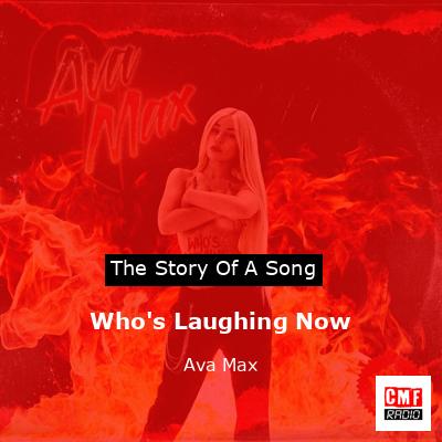 Ava Max Whos Laughing Now Album Cover Sticker