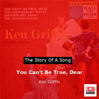 final cover You Cant Be True Dear Ken Griffin