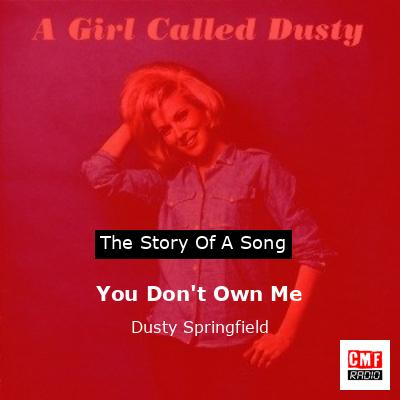 final cover You Dont Own Me Dusty Springfield