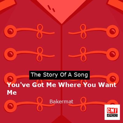 You’ve Got Me Where You Want Me – Bakermat