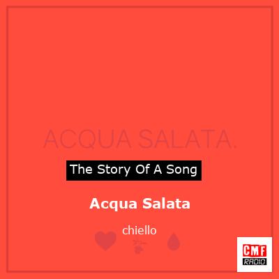 final cover Acqua Salata chiello