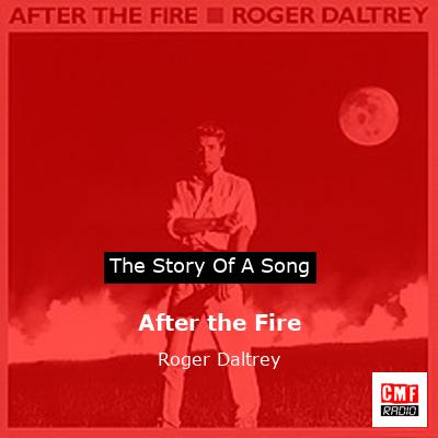 final cover After the Fire Roger Daltrey