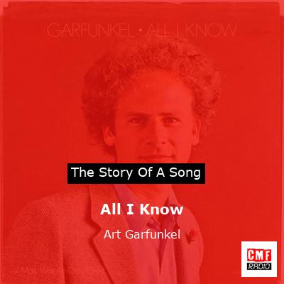 final cover All I Know Art Garfunkel