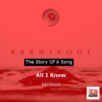 final cover All I Know karnivool