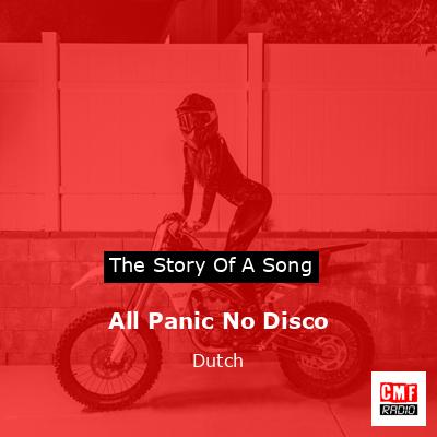 final cover All Panic No Disco Dutch