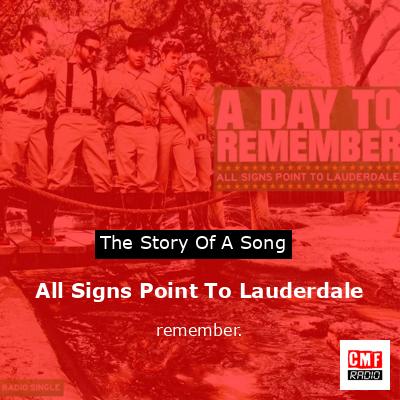 final cover All Signs Point To Lauderdale remember