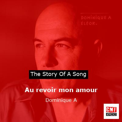 final cover Au revoir mon amour Dominique A