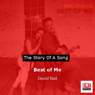 final cover Best of Me David Nail