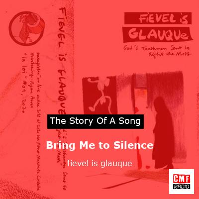 final cover Bring Me to Silence fievel is glauque