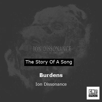 final cover Burdens Ion Dissonance