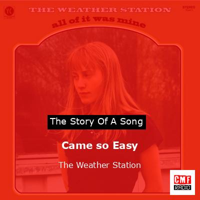 final cover Came so Easy The Weather Station