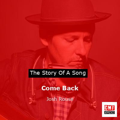 Come Back – Josh Rouse