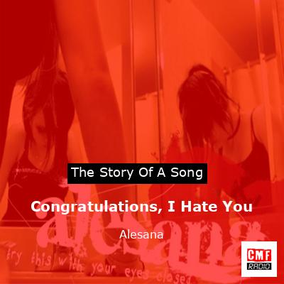 final cover Congratulations I Hate You Alesana