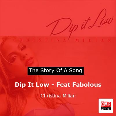 final cover Dip It Low Feat Fabolous Christina Milian
