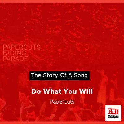 final cover Do What You Will Papercuts