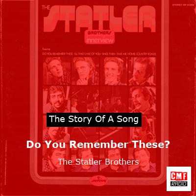 final cover Do You Remember These The Statler Brothers 1