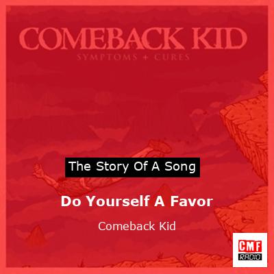 final cover Do Yourself A Favor Comeback Kid