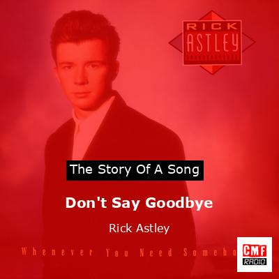 Don’t Say Goodbye – Rick Astley