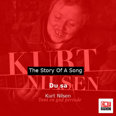final cover Du sa Kurt Nilsen