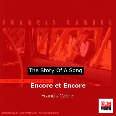 Encore et Encore – Francis Cabrel