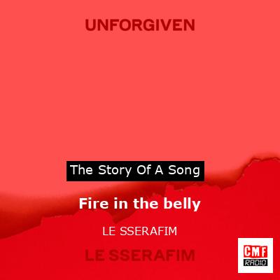 final cover Fire in the belly LE SSERAFIM