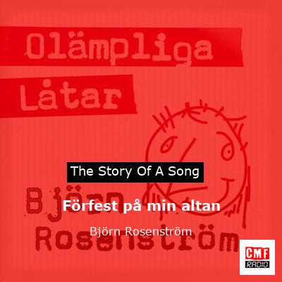 Förfest på min altan – Björn Rosenström