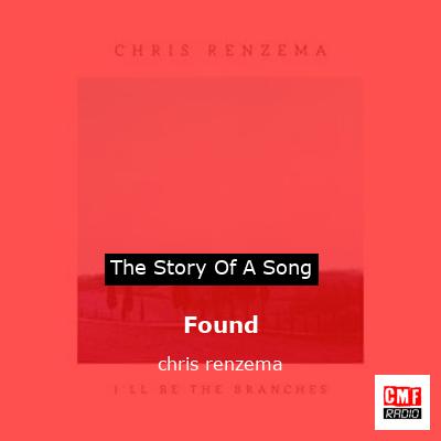 final cover Found chris renzema