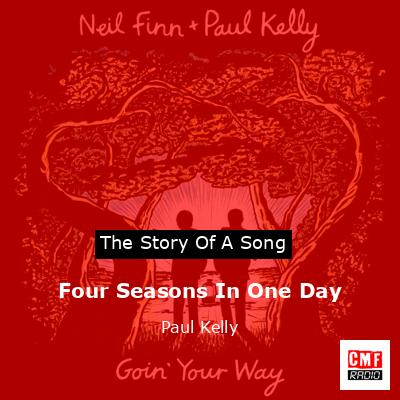 final cover Four Seasons In One Day Paul Kelly
