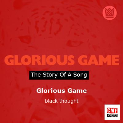 final cover Glorious Game black thought