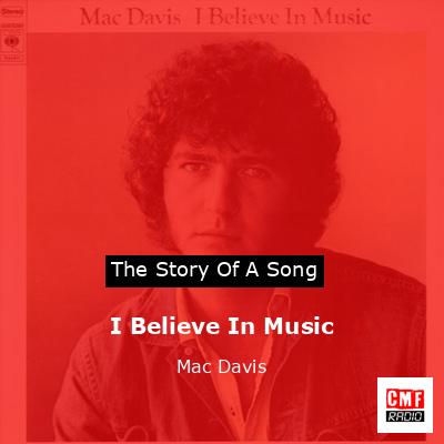 I Believe In Music – Mac Davis