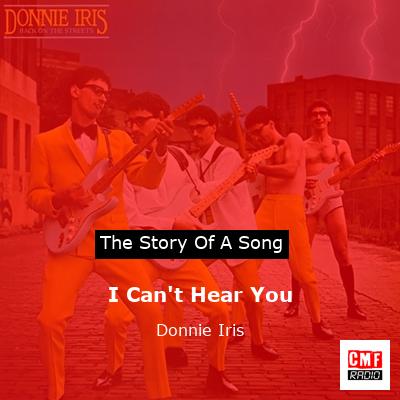 I Can’t Hear You – Donnie Iris