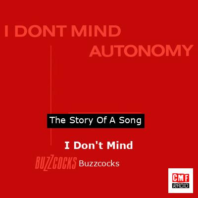 final cover I Dont Mind Buzzcocks